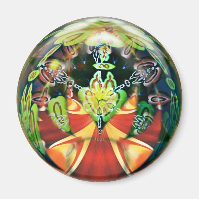 2d3D Psychedelic Magnet (Front)