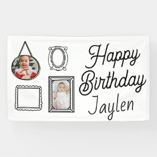 2D  Birthday Party Comic Style Banner