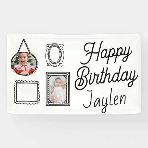 2D  Birthday Party Comic Style Banner