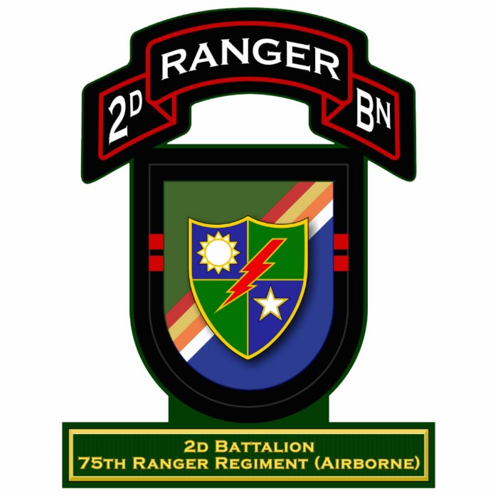 2d Bn, 75th Ranger Regiment   Airborne Photo Cutout