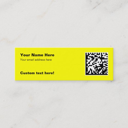 2D Code Business Cards - Skinny
