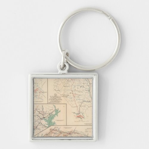2d Corps AN Va camps pickets routes Keychain
