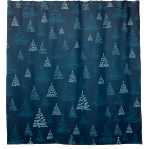 2d illustration. Abstract snowflakes. Holy Christm Shower Curtain
