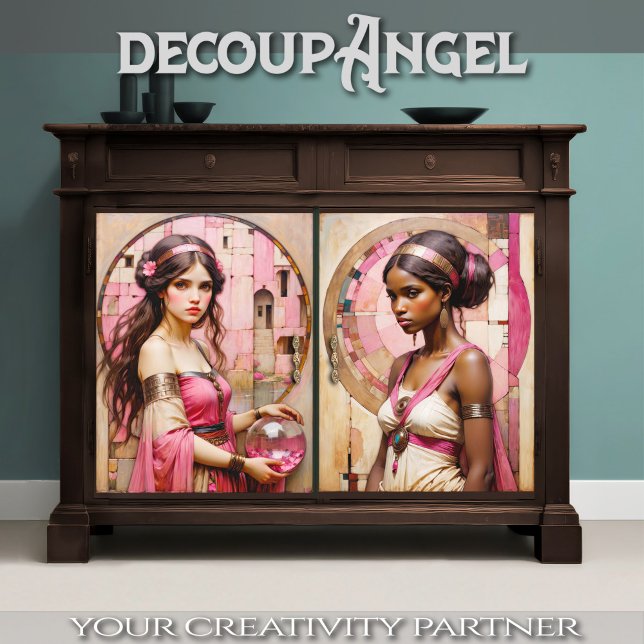2Designs Elegance in duality Pink - Decoupage - Tissue Paper (Creator Uploaded)