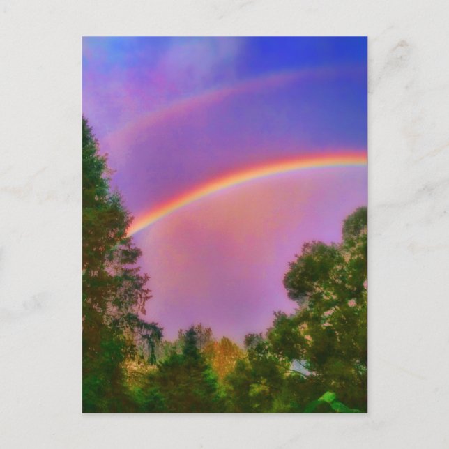 2DOUBLE RAINBOW POSTCARD (Front)