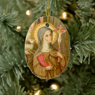 2for1 Saints: Two Poor Clare Saints (SAU 027) Ceramic Ornament