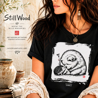 2HELLO FRIEND  • StillWood • Chow & Hedgehog T-Shirt