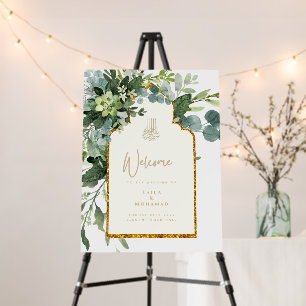 2in1 PHOTO WELCOME CHART - Islamic Nikah Walima Foam Board