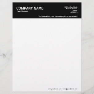 2in Color Header - Black Letterhead