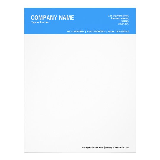 color letterhead 2 Color Zazzle.com 3399FF 2in Letterhead Header Blue color letterhead 2 Color Zazzle.com 3399FF 2in Letterhead Header Blue