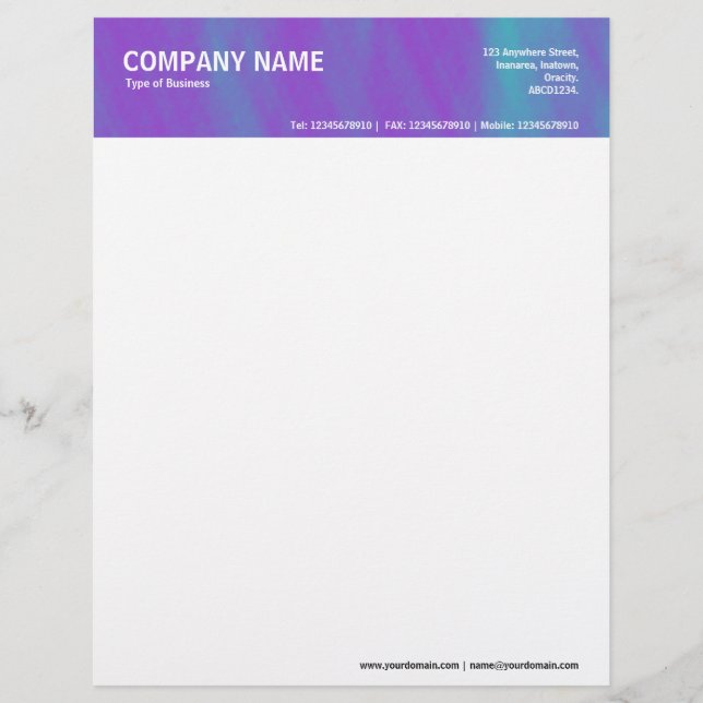 2in Header - Color Textured Letterhead (Front)