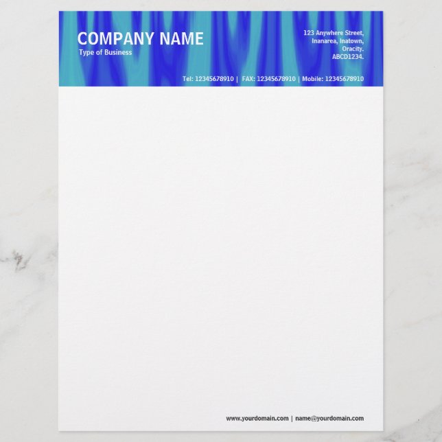 2in Header - Color Textured Letterhead (Front)