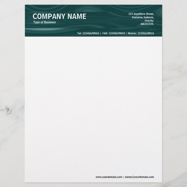 2in Header - Color Textured Letterhead (Front)