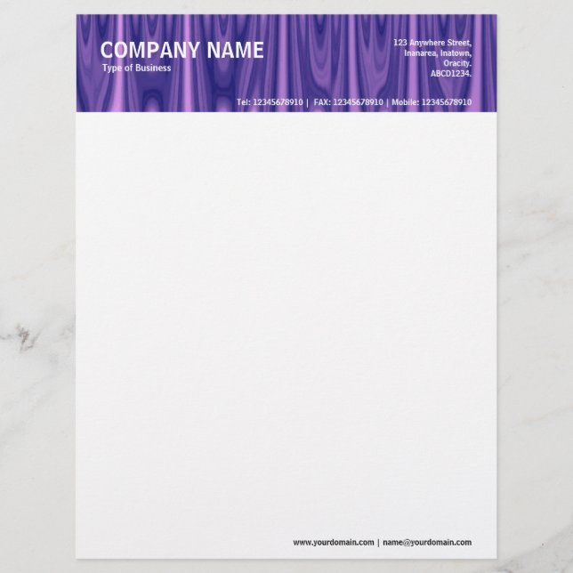 2in Header - Color Textured Letterhead (Front)