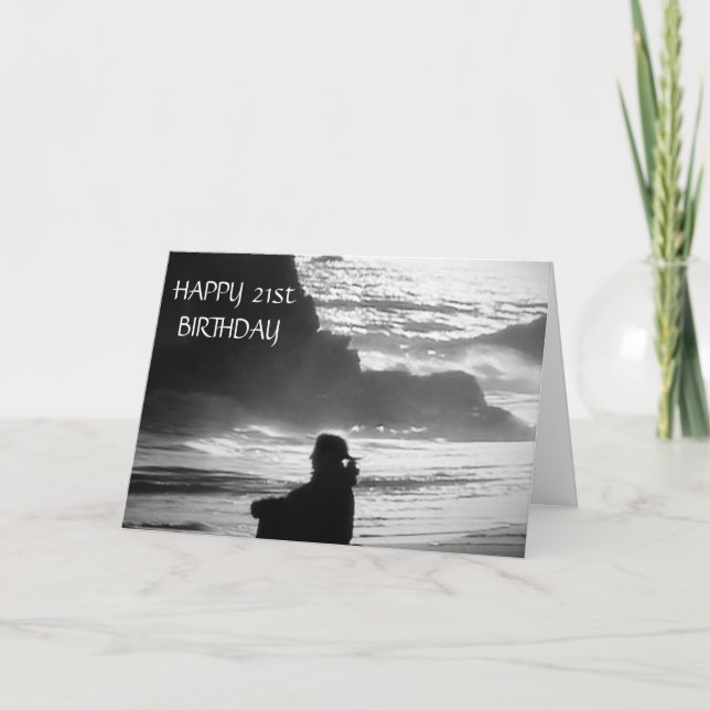 ***2ist***  BIRTHDAY-ADVENTURE AND FUN Card (Front)