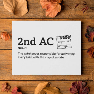 2nd AC Definition - Set Life Decor 14" x 11" Faux Canvas Print
