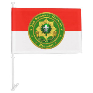 2nd ACR Armored Cavalry Regiment Car Flag
