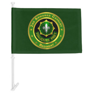 2nd ACR  Armored Cavalry Regiment Car Flag