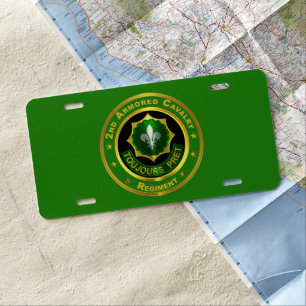 2nd ACR Armored Cavalry Regiment  License Plate
