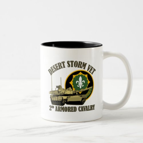 2nd ACR Desert Storm Vet M1 Tank Two_Tone Coffee Mug