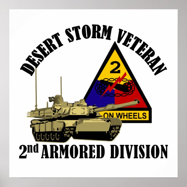 2nd AD Desert Storm Vet Poster (Front)