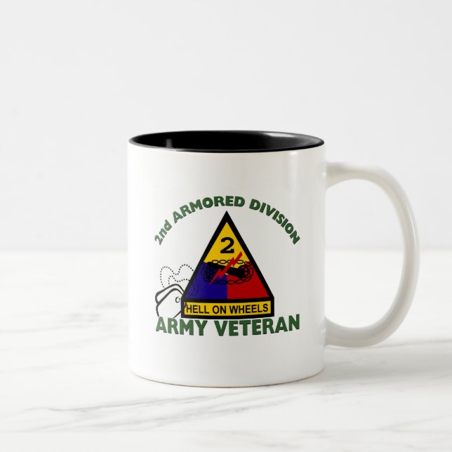 2nd AD Vet Two-Tone Coffee Mug (Right)