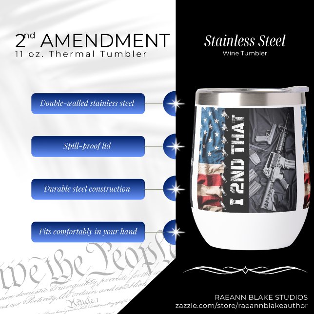 2nd Amendment 11 oz. Thermal Tumbler (Creator Uploaded)