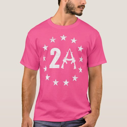 2nd Amendment 13 Stars Flag 2A AR15 1776  I Will N T_Shirt