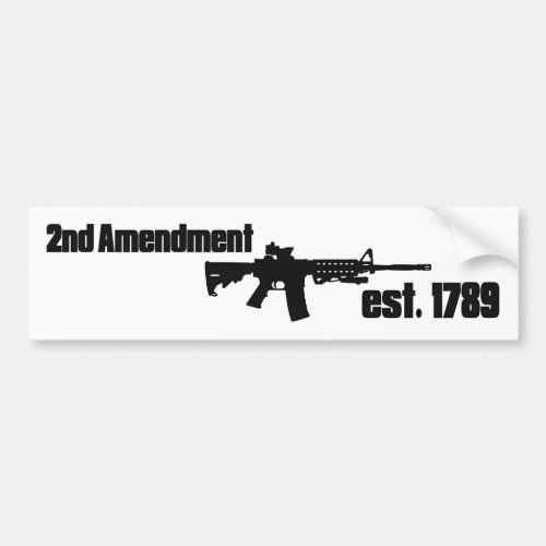 2nd Amendment 2A Gun Rights Molon Labe Bumper Stic Bumper Sticker
