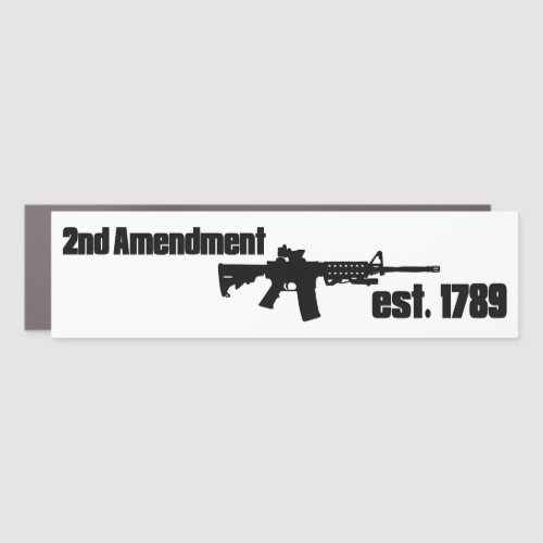 2nd Amendment 2A Gun Rights Molon Labe Bumper Stic Car Magnet