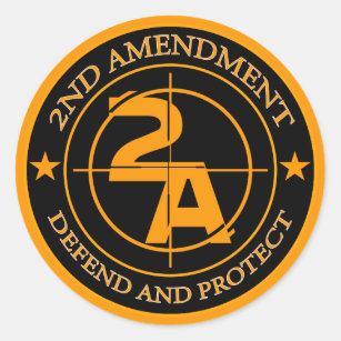 2nd Amendment 3 Classic Round Sticker