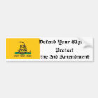 Gadsden flag 2nd Amendment Bumper Sticker | Zazzle.com