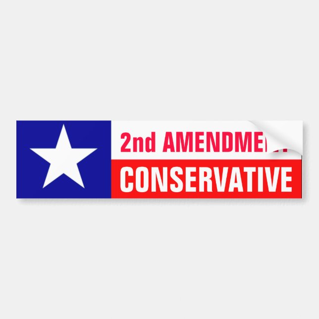 2nd Amendment Conservative Bumper Sticker (Front)