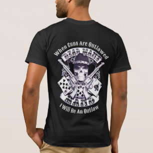 2nd Amendment Dead Man's Hand Cowboy T-Shirt