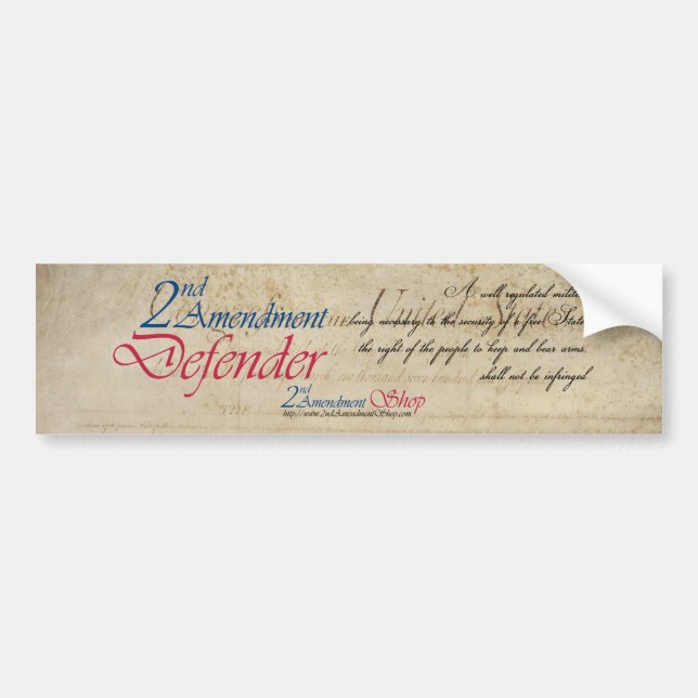 2nd Amendment Defender bumper stickers (Front)
