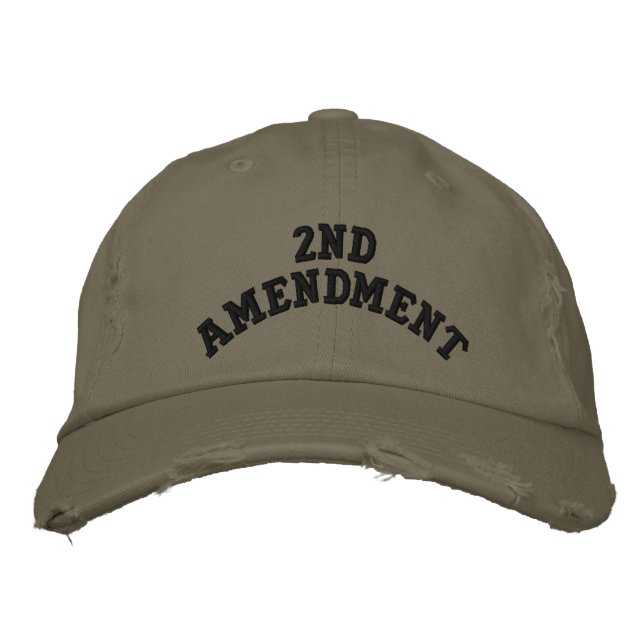 2nd Amendment Embroidered Baseball Hat (Front)