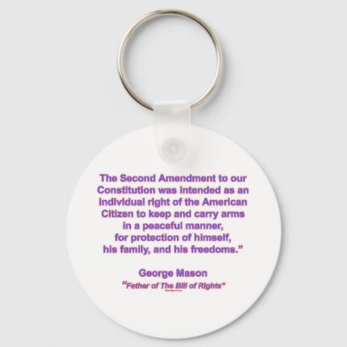 2nd Amendment _ George Mason Keychain