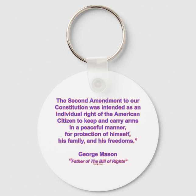 2nd Amendment - George Mason Keychain (Front)