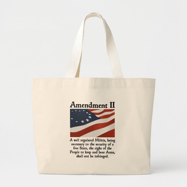 2nd Amendment Large Tote Bag (Front)