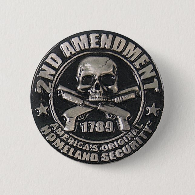 2nd Amendment Medal Button (Front)