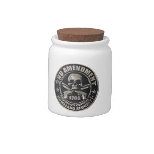 2nd Amendment Medal Candy Jar