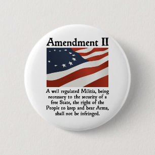 2nd Amendment Pinback Button