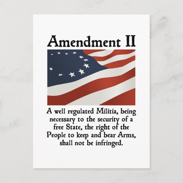 2nd Amendment Postcard (Front)