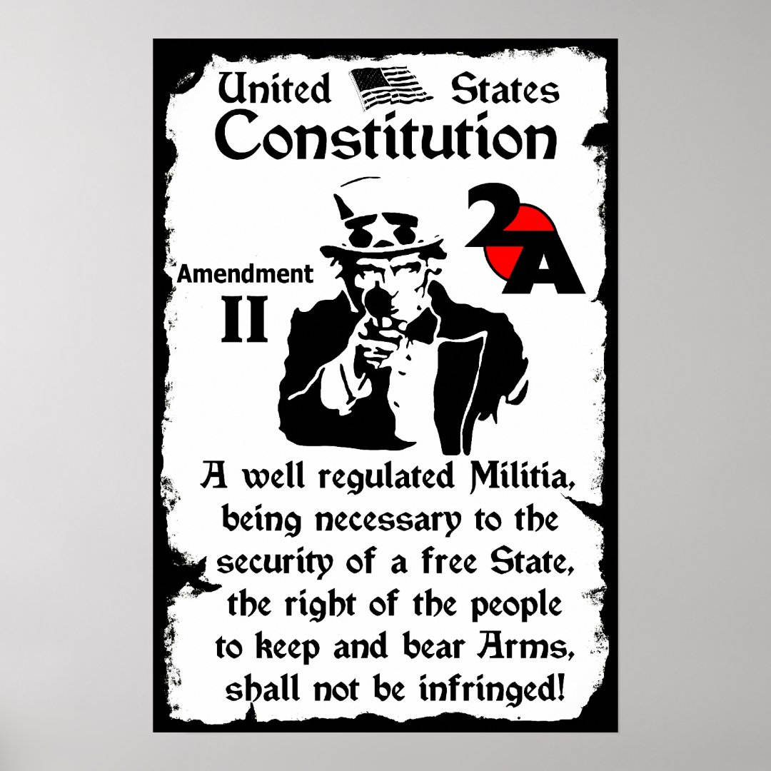 2nd Amendment Poster Zazzle