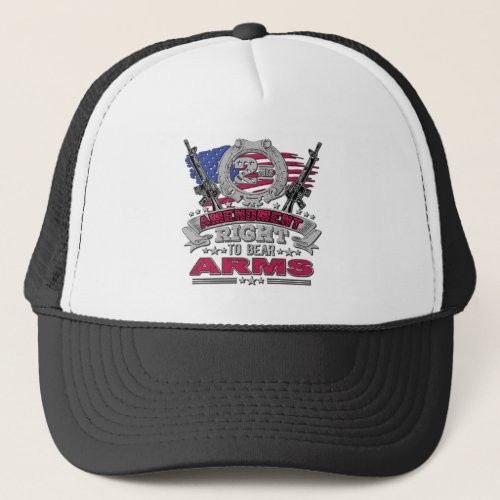 2nd Amendment Right to Bear Arms Defend Freedom Trucker Hat