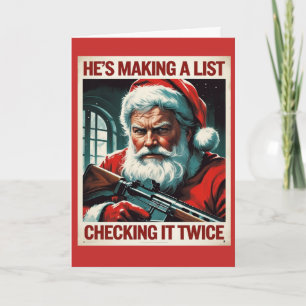 2nd Amendment Santa Card Gun Rights Christmas