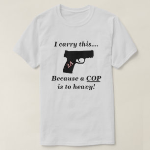 2nd Amendment Self Defense Pistol T-Shirt