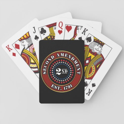 2nd Amendment Shield Playing Cards