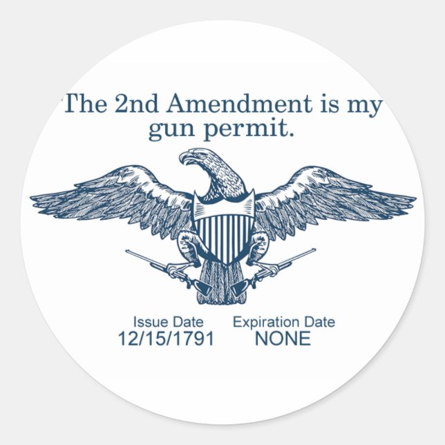 2nd Amendment Sticker (Front)