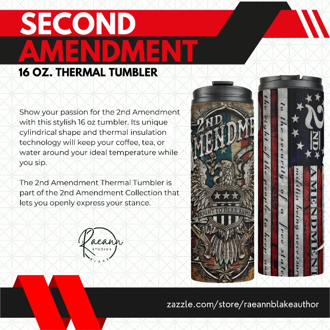 2nd Amendment Thermal Tumbler (Creator Uploaded)
